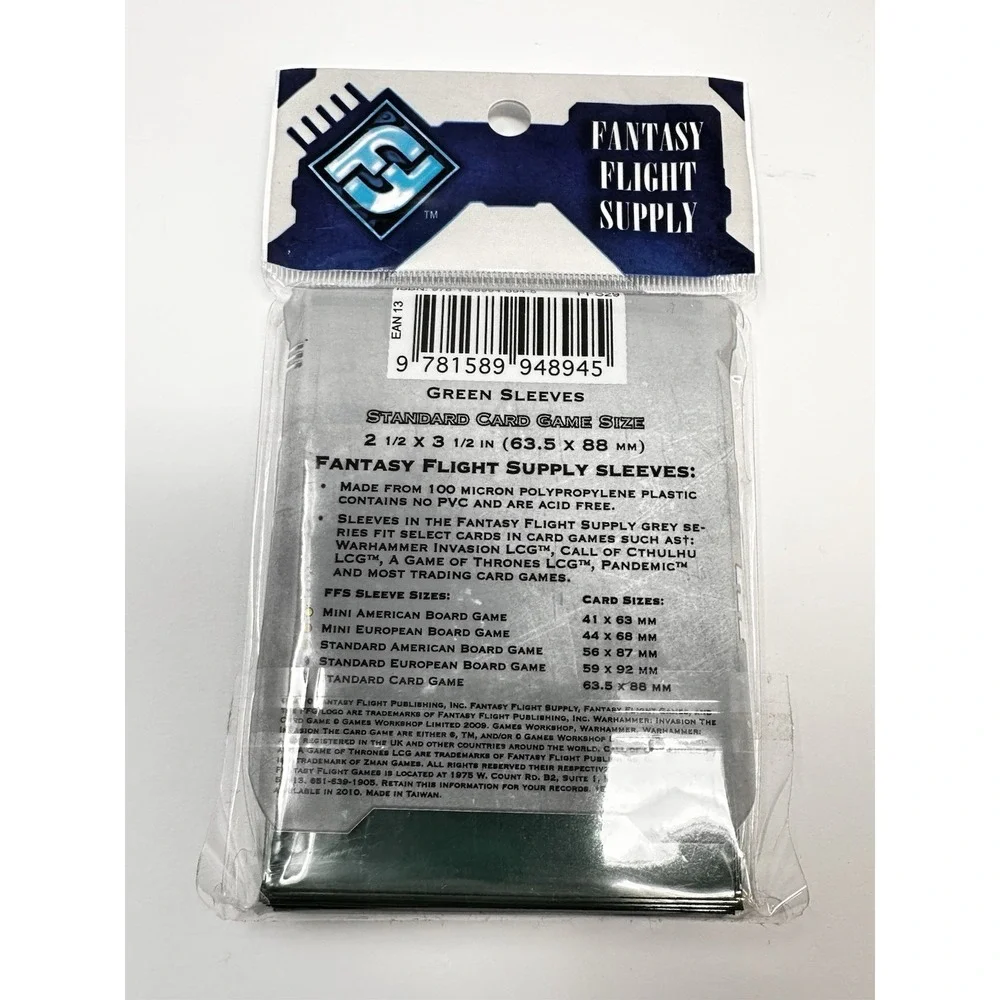 Lot of 4 Fantasy Flight Supply Board Game Sleeves 2.5x3.5